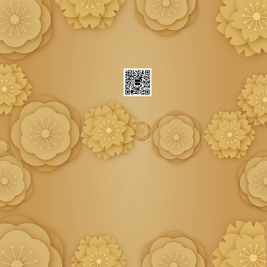 黄色大气简约新春快乐贺卡模板背景