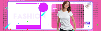 卡通清新双十一女装换季上新banner背景