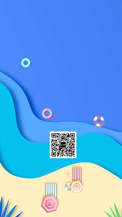 文艺清新你好七月手机海报背景