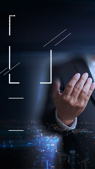 黑色大气合作共赢企业宣传海报背景