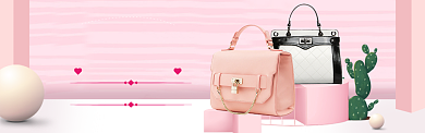 女包百搭简约海报模版banner背景