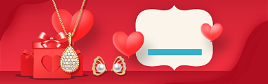 红色质感淘宝banner背景
