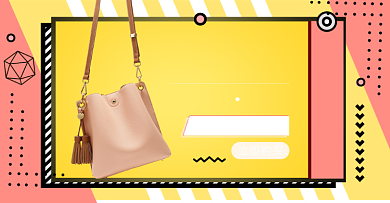 新势力周秋上新女士包包简约淘宝促销海报背景