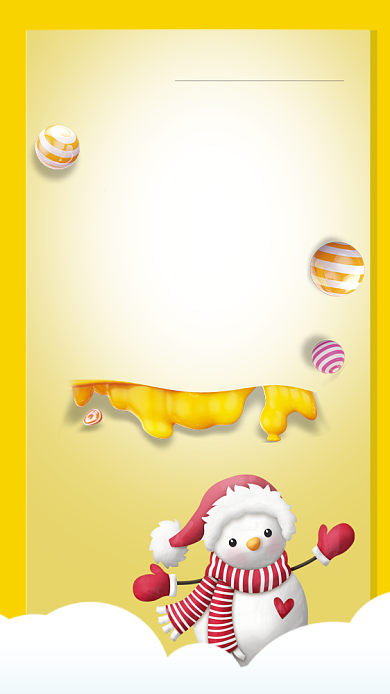 冬季上新卡通特卖活动宣传海报背景