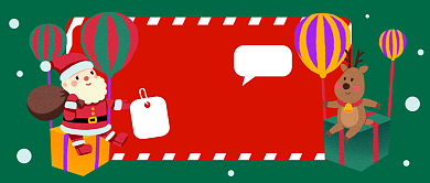 圣诞狂欢夜公众号首图背景