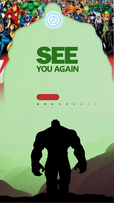 复仇者联盟绿巨人手机海报背景