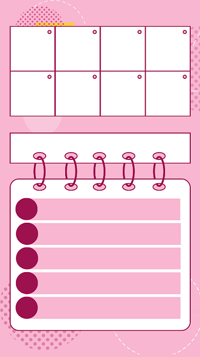买对保险五大方式几何简约手机海报背景