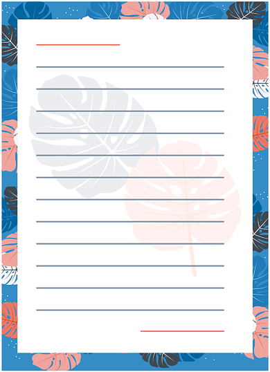 小清新网红信纸背景背景