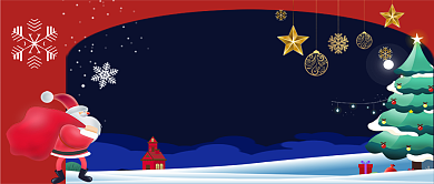 平安夜卡通手绘手机首图背景