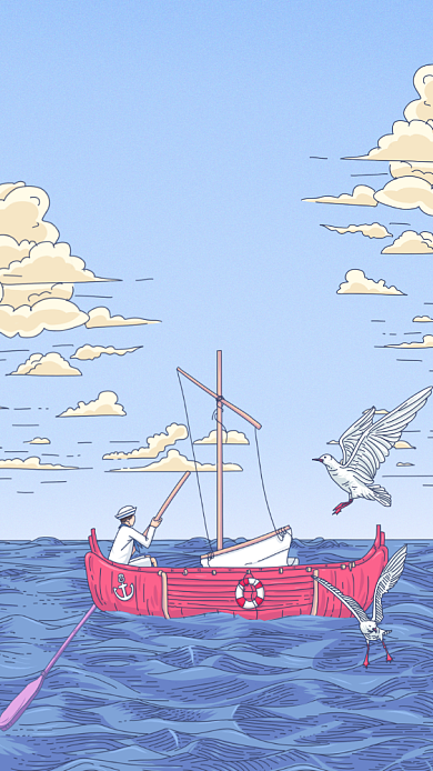 日签月签手机海报背景