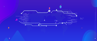 区块连接紫色公众号首图背景