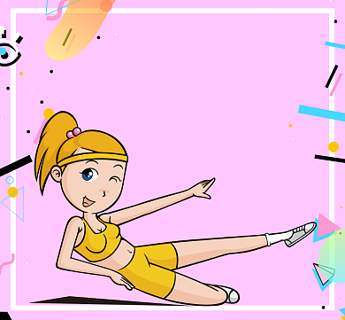 女孩锻炼颜值越高责任越大朋友圈封面微信公众号素材图片背景