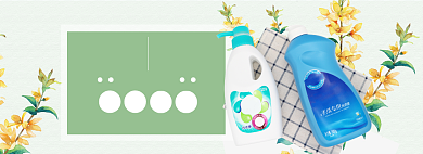 洗护用品洗衣液海报banner背景