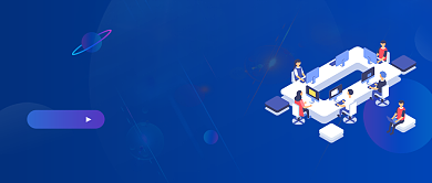 招聘宣传蓝色商务风加入我们新媒体配图背景