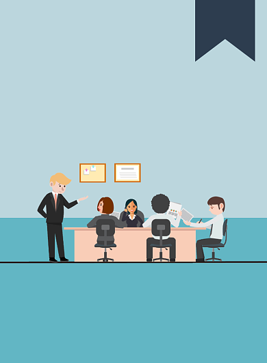 诚聘精英简约宣传印刷海报设计背景