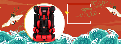 汽车配件大促海报banner背景