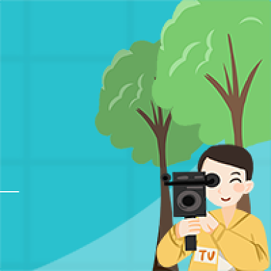 手绘卡通世界新闻自由日公众号次图背景