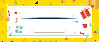 黄色几何线条暑期夏令营公众号首图背景