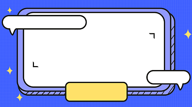 蓝色九月月份卡通手机海报背景
