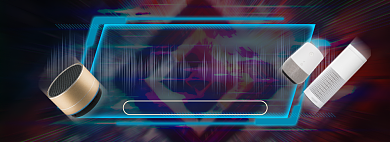 天猫车载音箱优惠促销活动淘宝banner背景