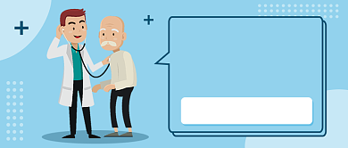 老年人的疾病预防公众号首图背景