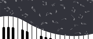 简约手绘大气少儿钢琴培训公众号首图背景