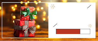 圣诞节礼物公众号首图背景