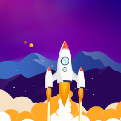 扁平简约世界航天日卡通公众号次图背景