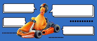 卡通十月加油鸭公众号首图背景