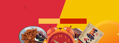 食物牛肉干海报banner背景