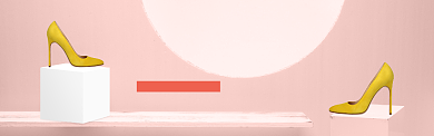 鞋类女鞋高跟鞋时尚新品打折banner背景