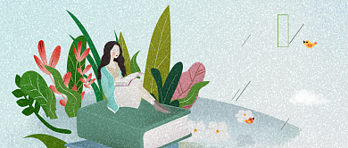 4月你好卡通公众号首图背景