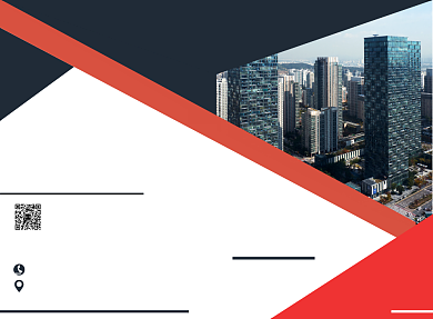 二折页通用红色企业介绍产品展示背景