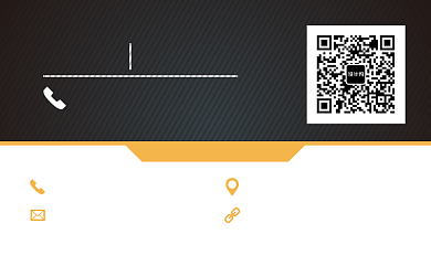 黄色简约对比个人名片背景