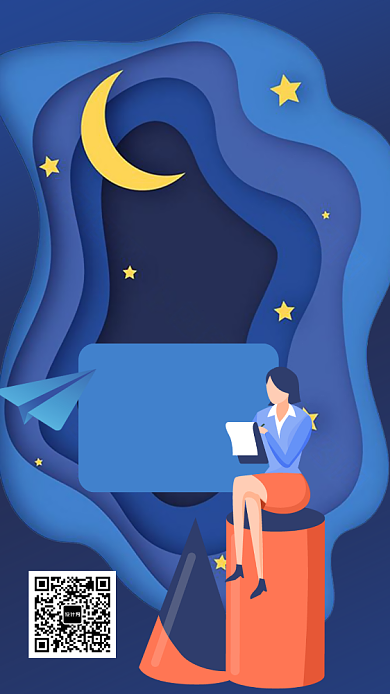 探索科学小学生课程手机海报背景