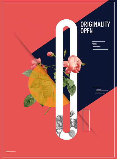 花卉艺术展创意设计宣传单背景