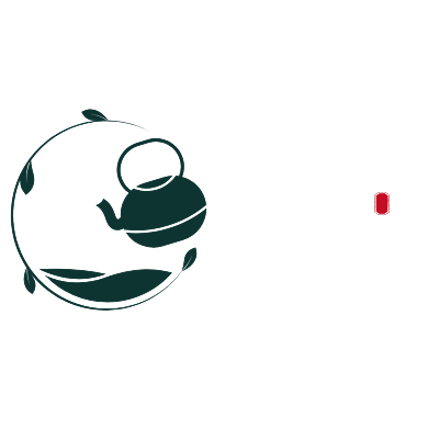 深色茶道茶具logo背景
