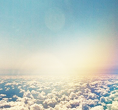 励志彩虹蓝色大气简洁朋友圈封面背景