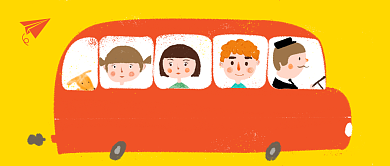 世界儿童日卡通手绘插画可爱公众号首图背景