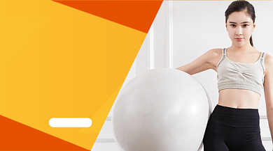 简约几何健身瑜伽培训公众号首图背景