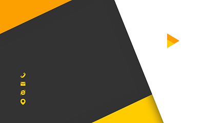 黑底黄色几何分割商务风印刷名片背景