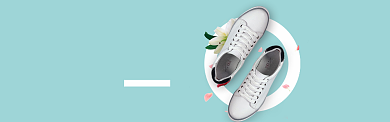 时尚帆布鞋banner背景