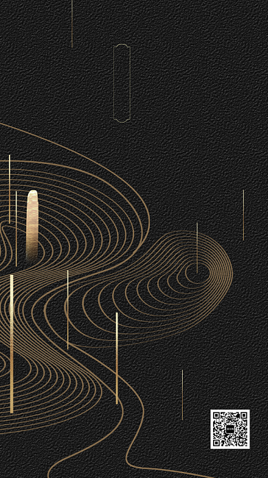 黑金简约惊蛰传统节气手机海报背景