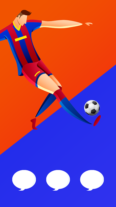 撞色风足球培训班招生海报背景