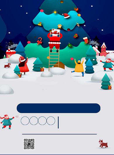 创意扁平化插画圣诞节促销宣传海报背景