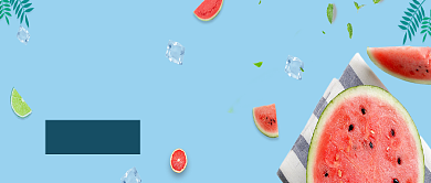 夏季消暑西瓜促销微信公众号素材图片背景