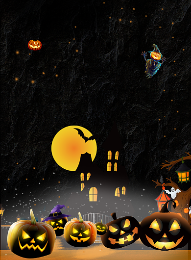 万圣节节日促销打折印刷海报背景