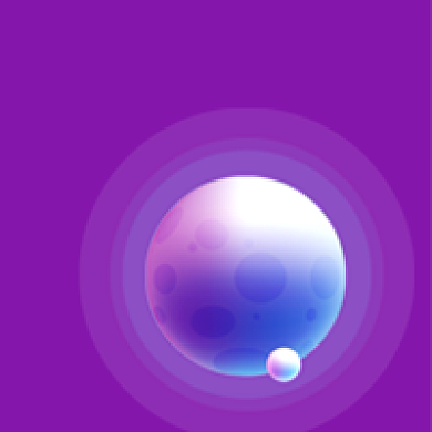 世界航天日简约紫色公众号次图背景