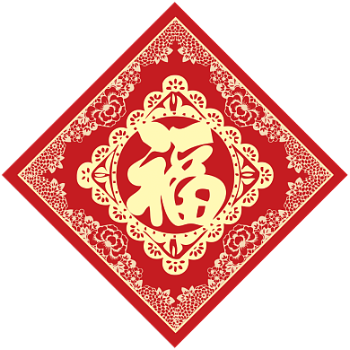 红色喜庆新春新年对联背景