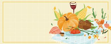 创意简约美食促销背景